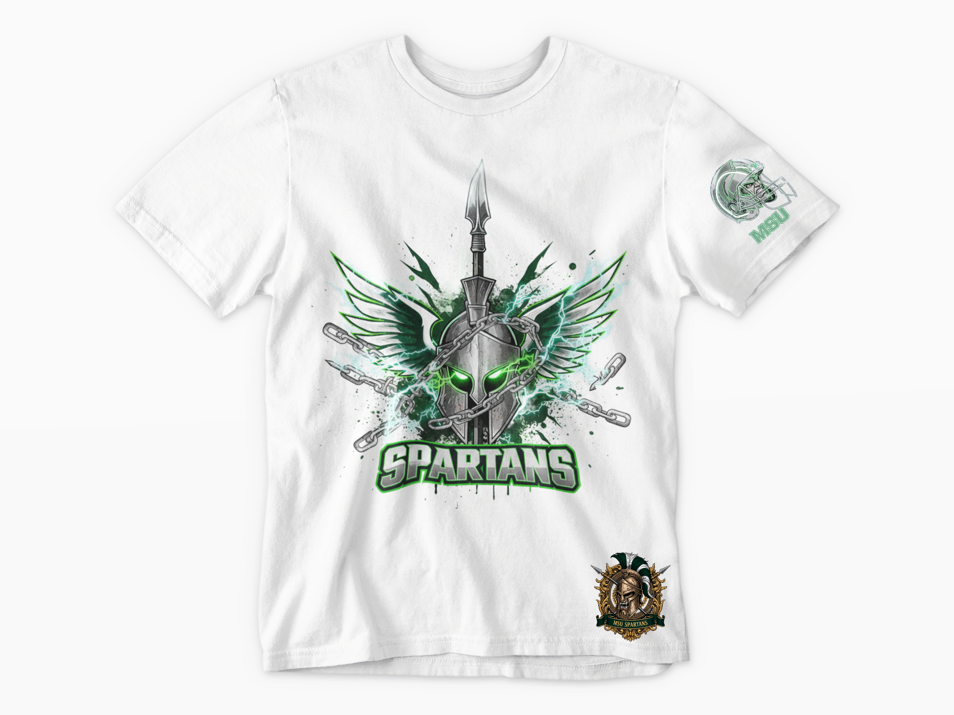 Michigan State Electric Spartan Short Sleeve Tee
