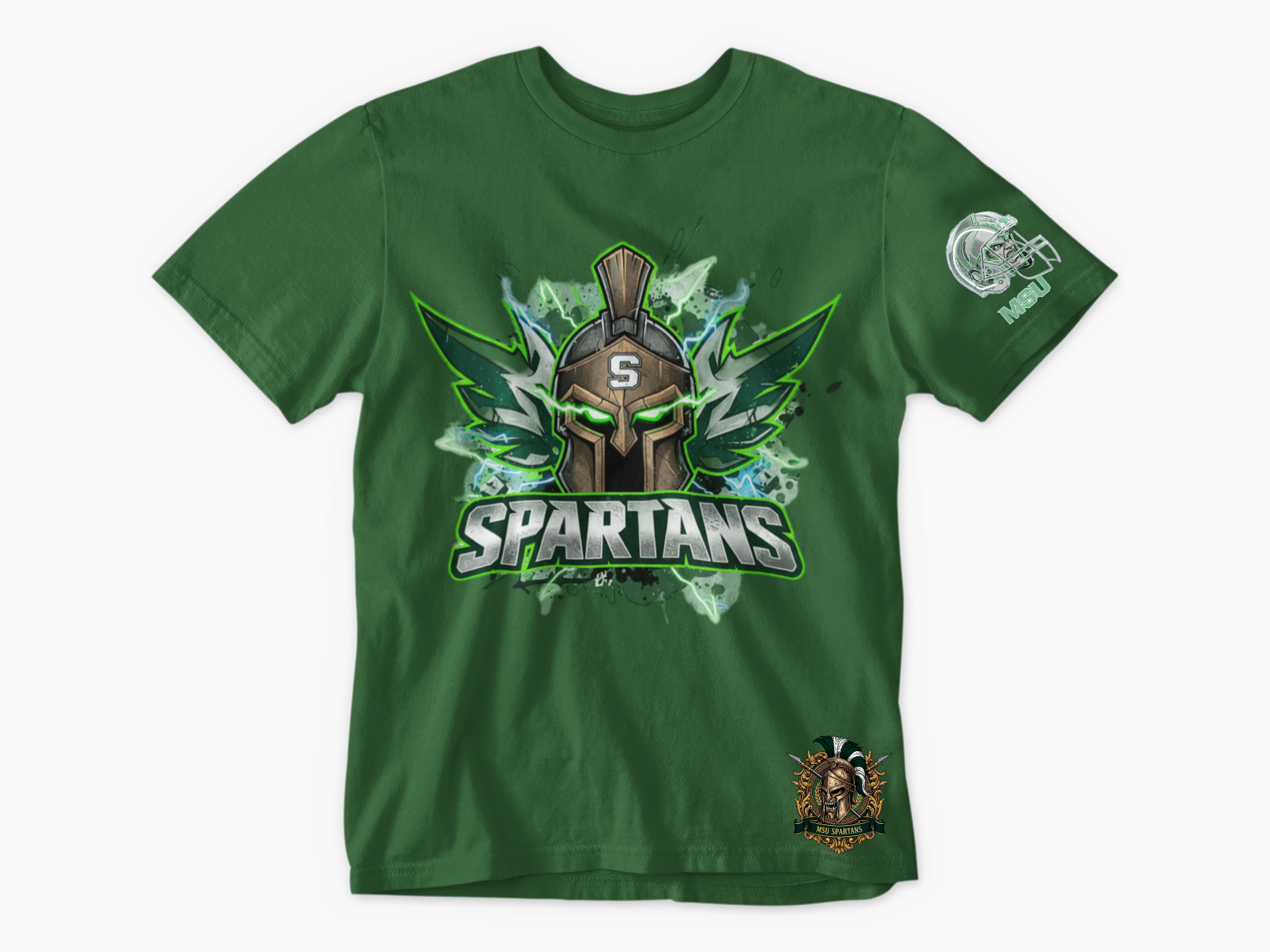 Michigan State Spartan Explosion Short Sleeve Tee