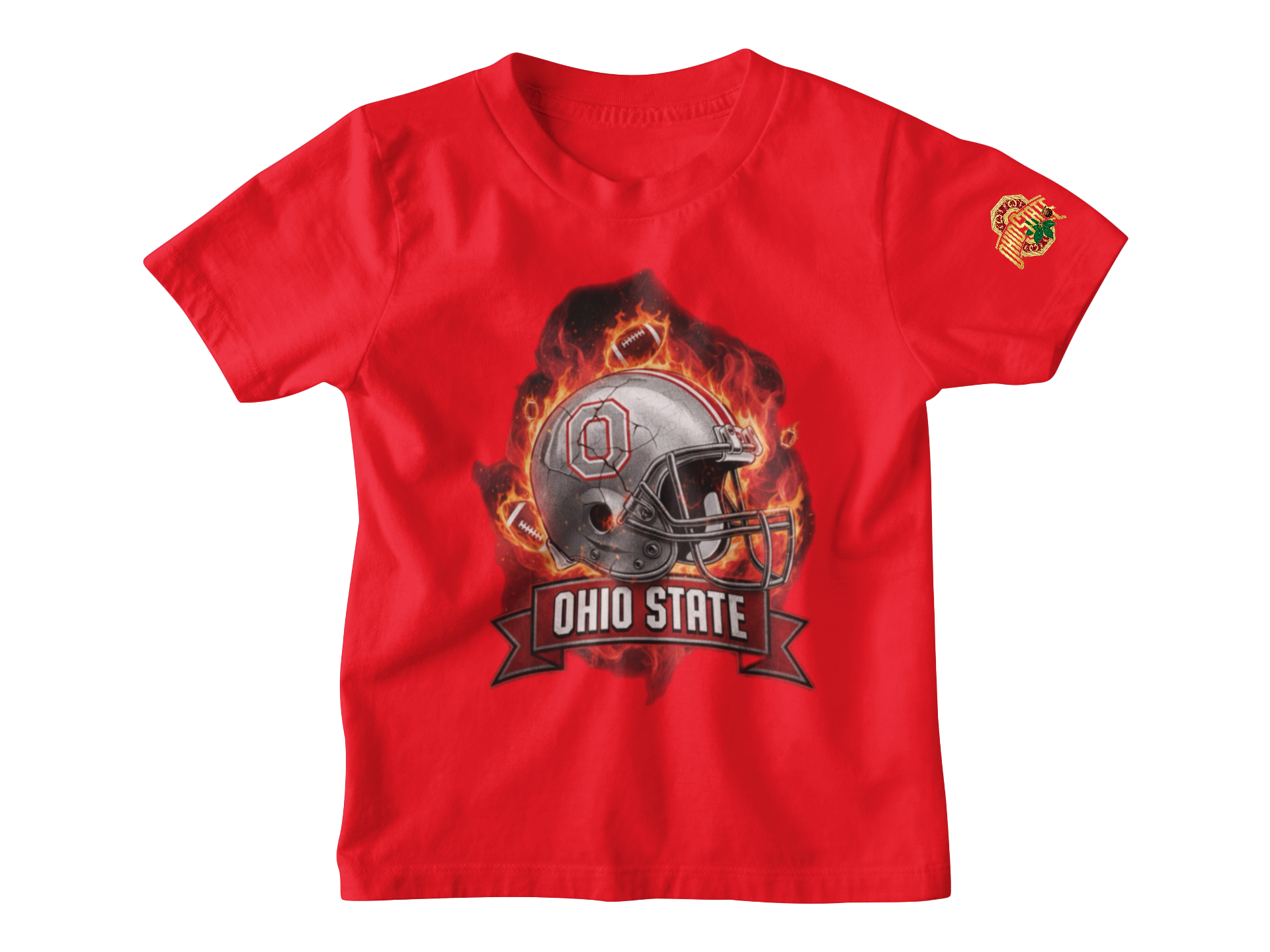 Ohio State “On Fire” Sleeve Tshirt
