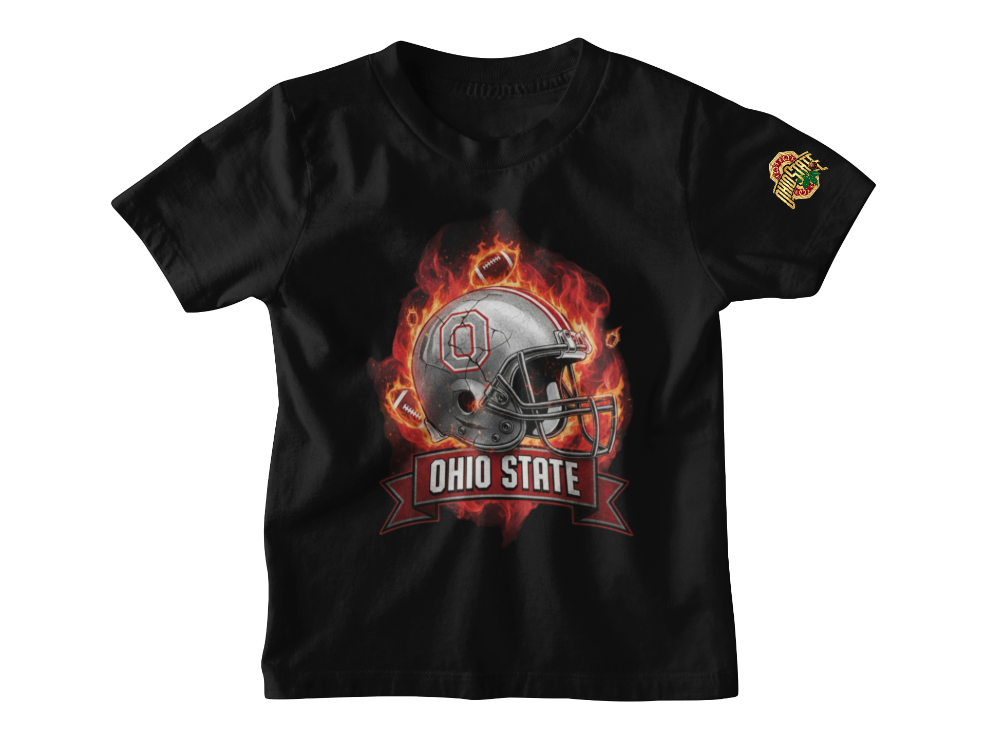 Ohio State “On Fire” Sleeve Tshirt