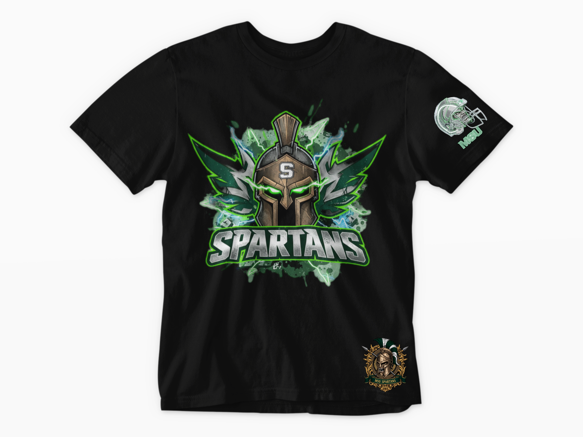 Michigan State Spartan Explosion Short Sleeve Tee