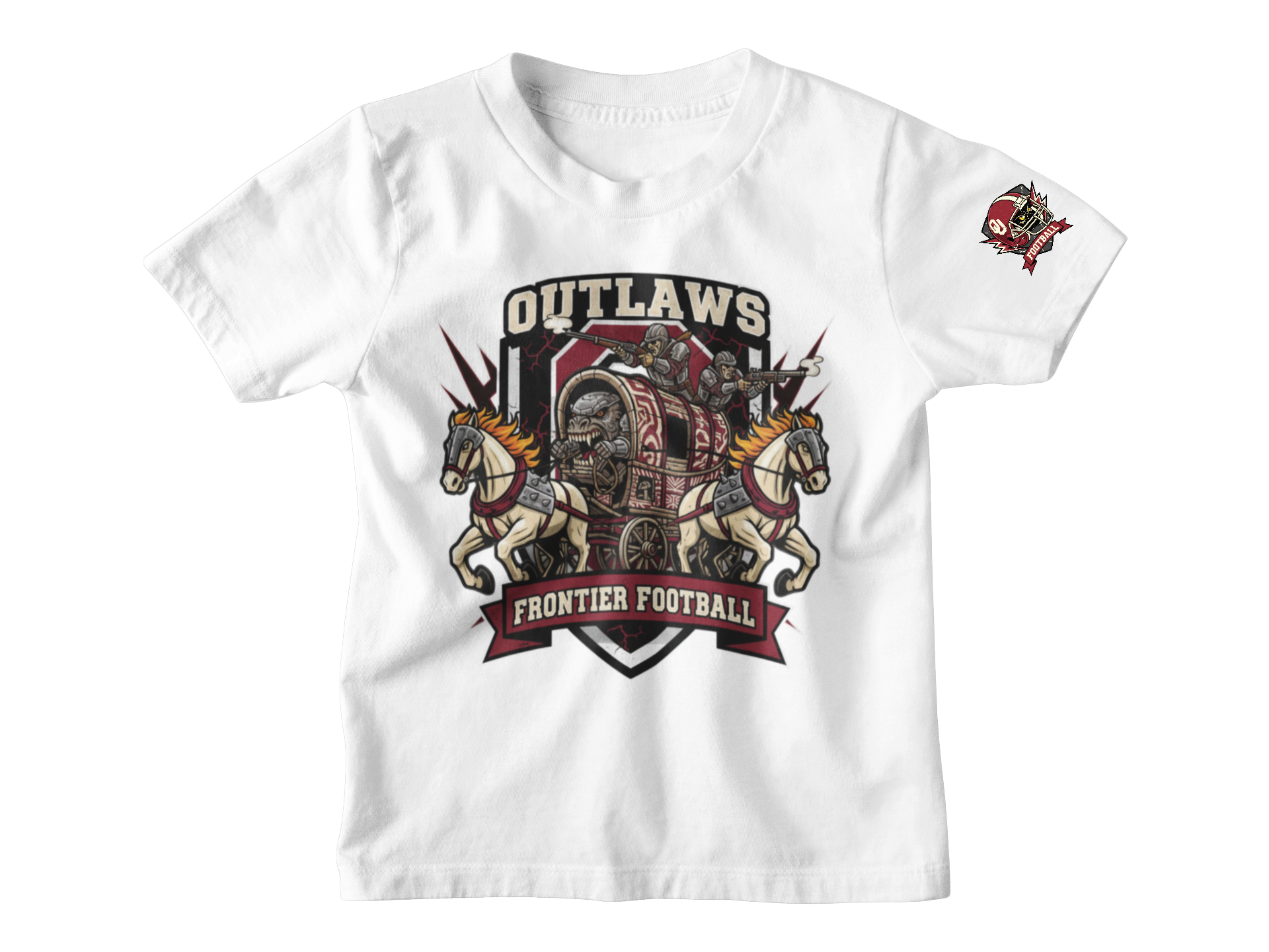 Oklahoma Outlaws “Ride The Red”Short Sleeve Tshirt