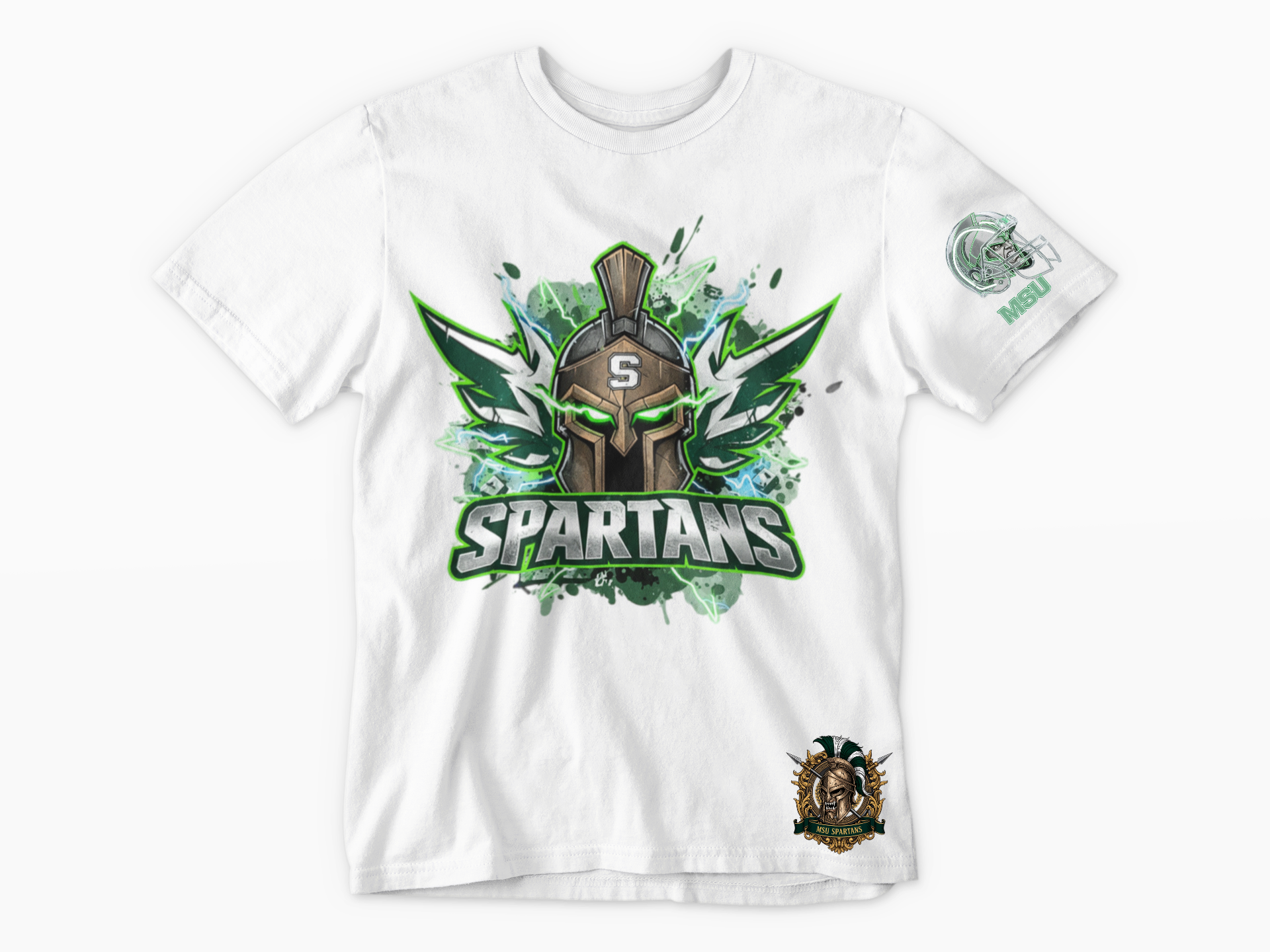 Michigan State Spartan Explosion Short Sleeve Tee