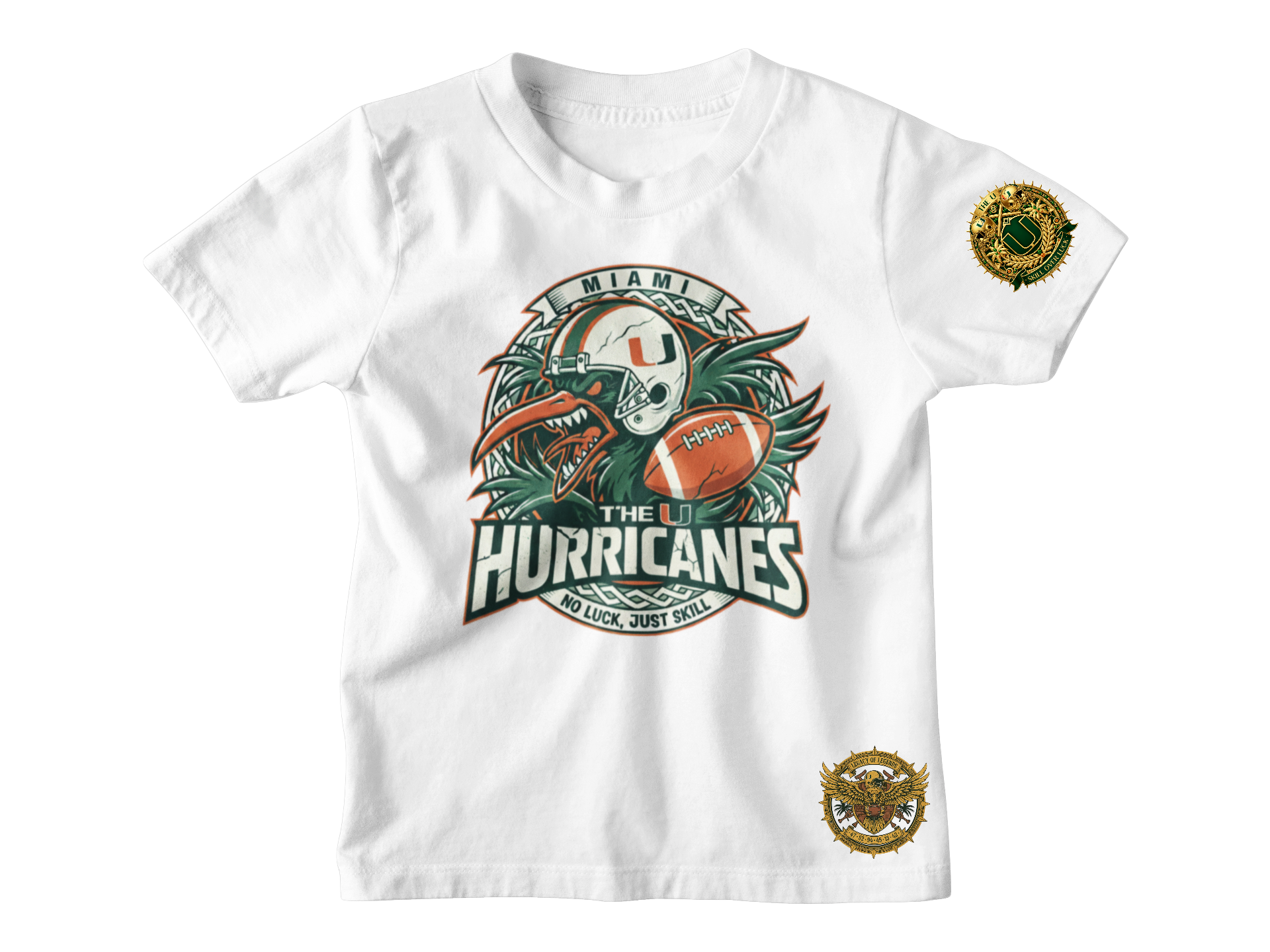 Miami Hurricanes “No Luck” Short Sleeve Tshirt