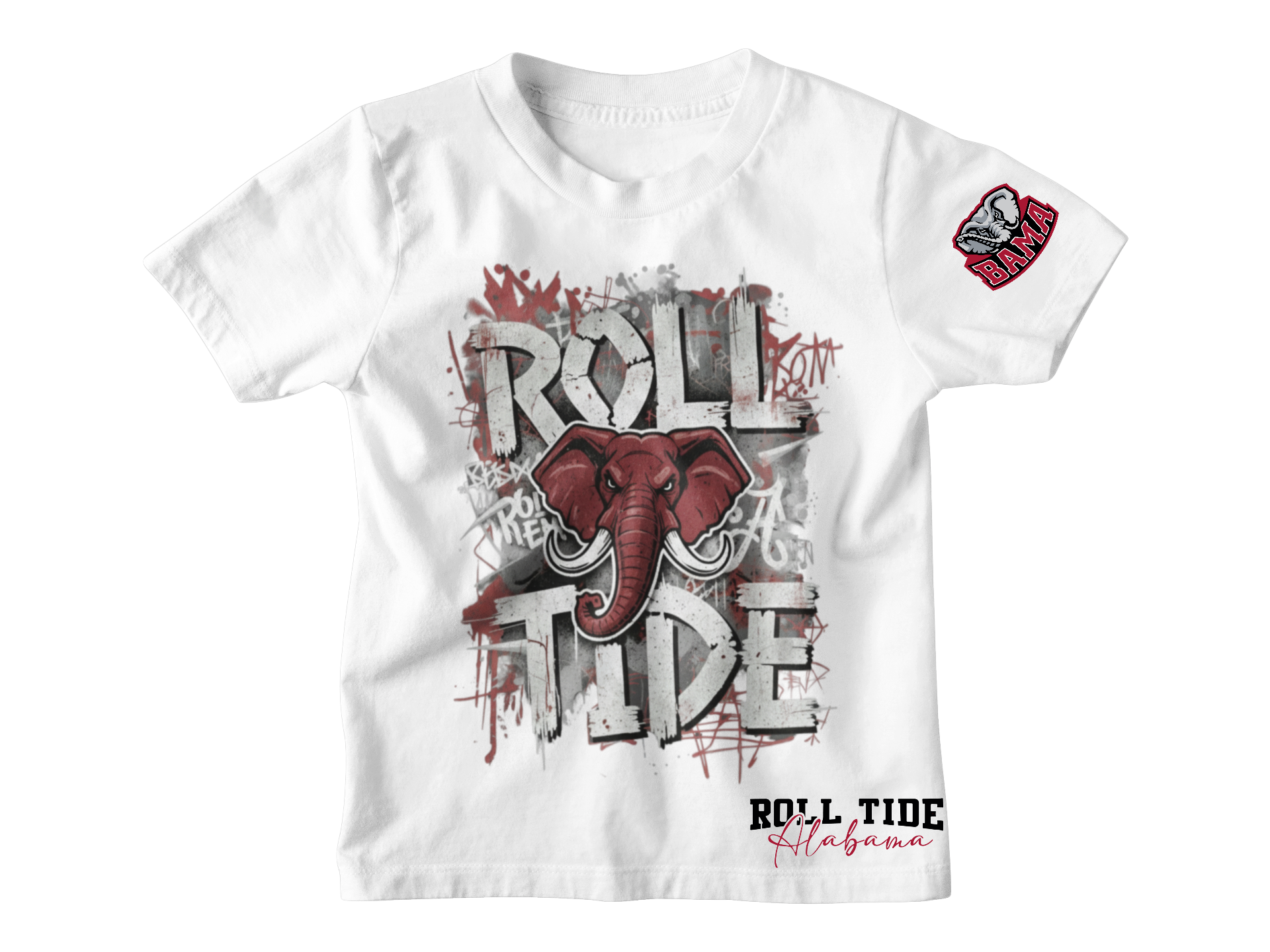 Alabama Roll Tide Graffiti Short Sleeve Tshirt
