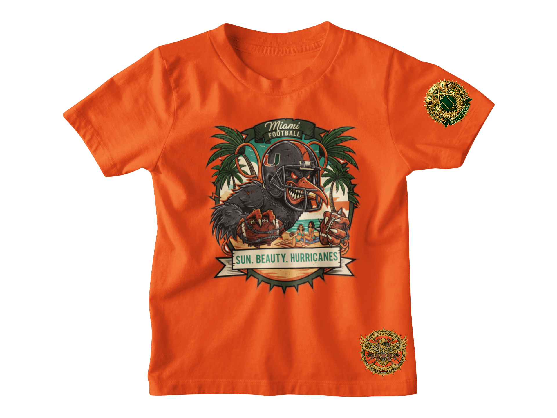 Miami Hurricanes “Sun & Hurricanes” Short Sleeve Tshirt