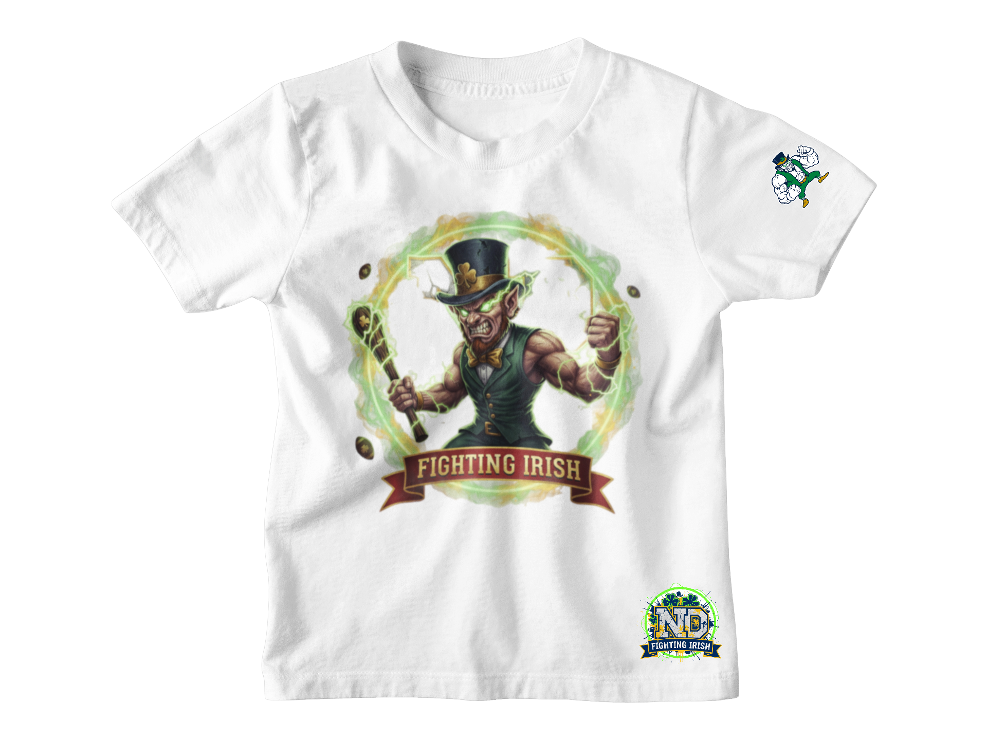 Norte Dame Leprechaun Short Sleeve Tshirt