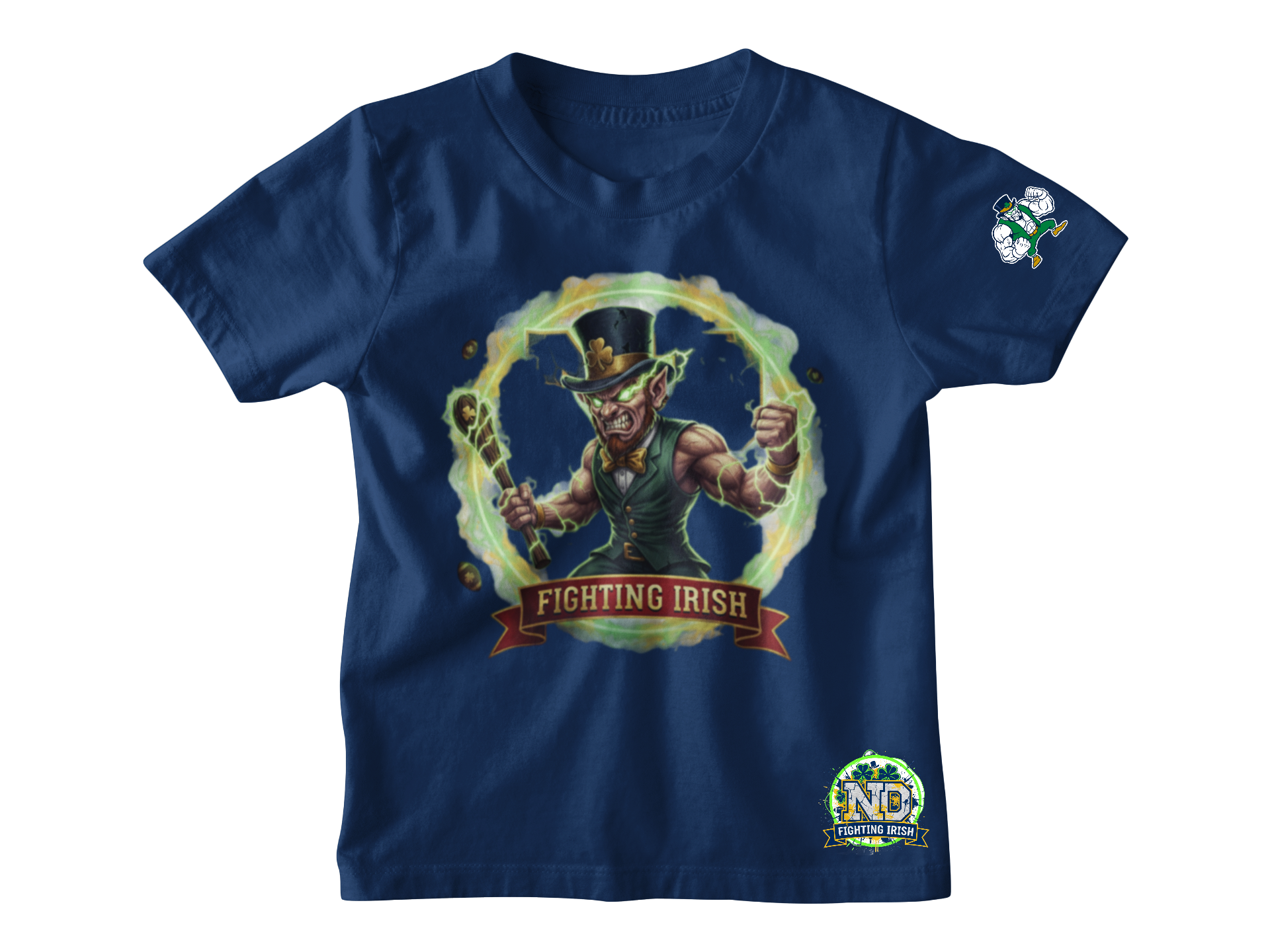 Norte Dame Leprechaun Short Sleeve Tshirt