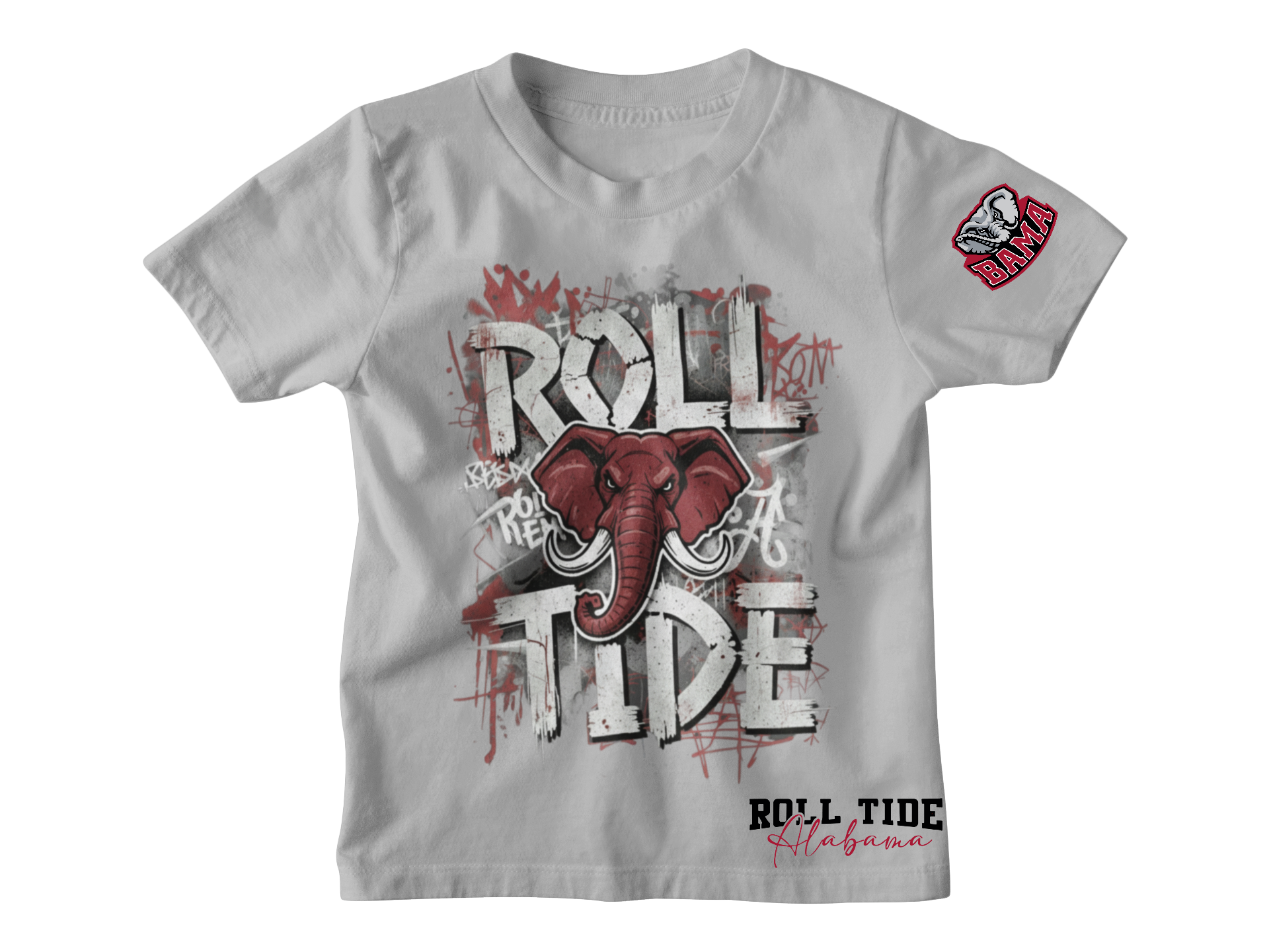 Alabama Roll Tide Graffiti Short Sleeve Tshirt