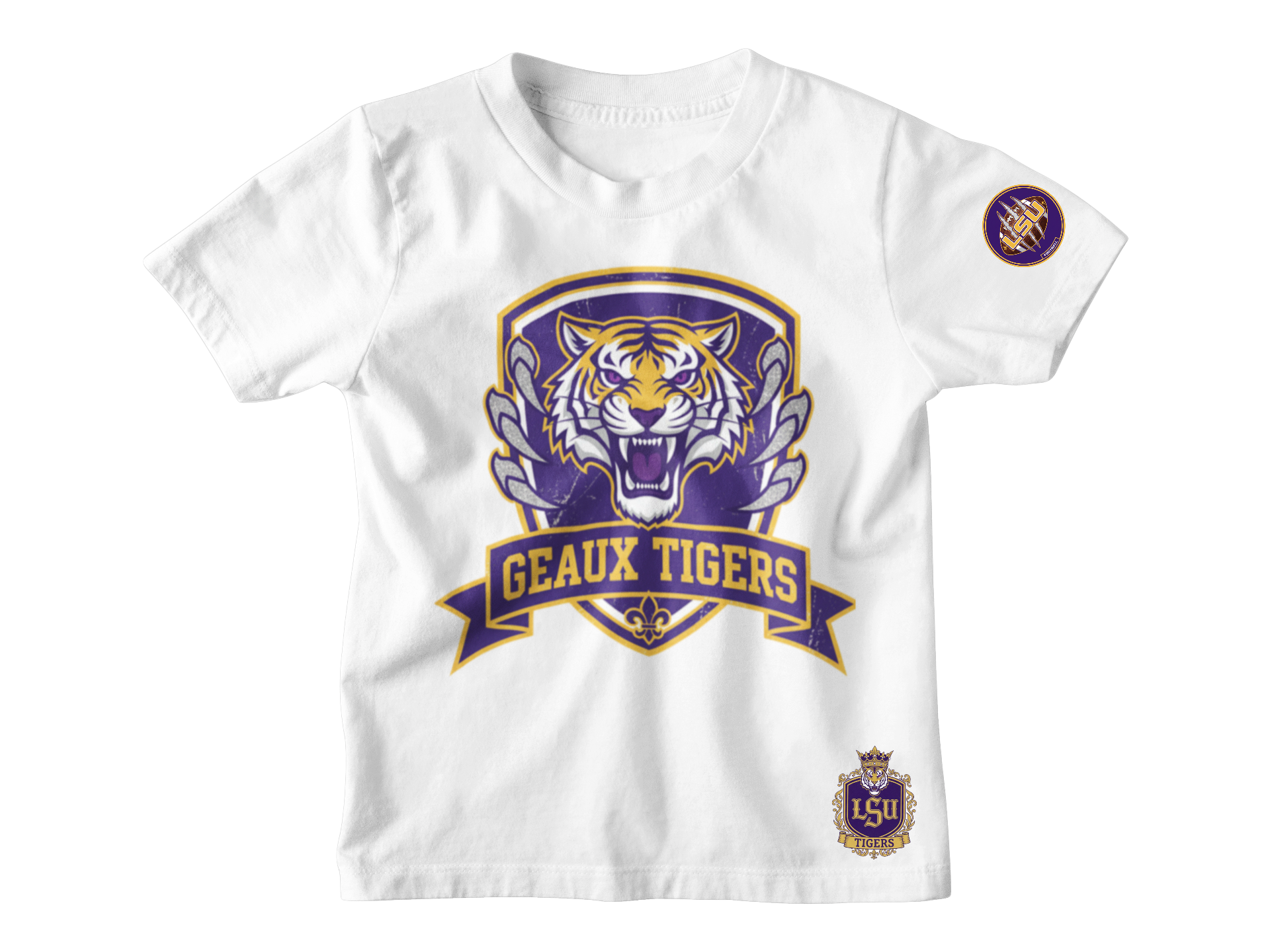 LSU Tigers Crest Short Sleeve Tshirt
