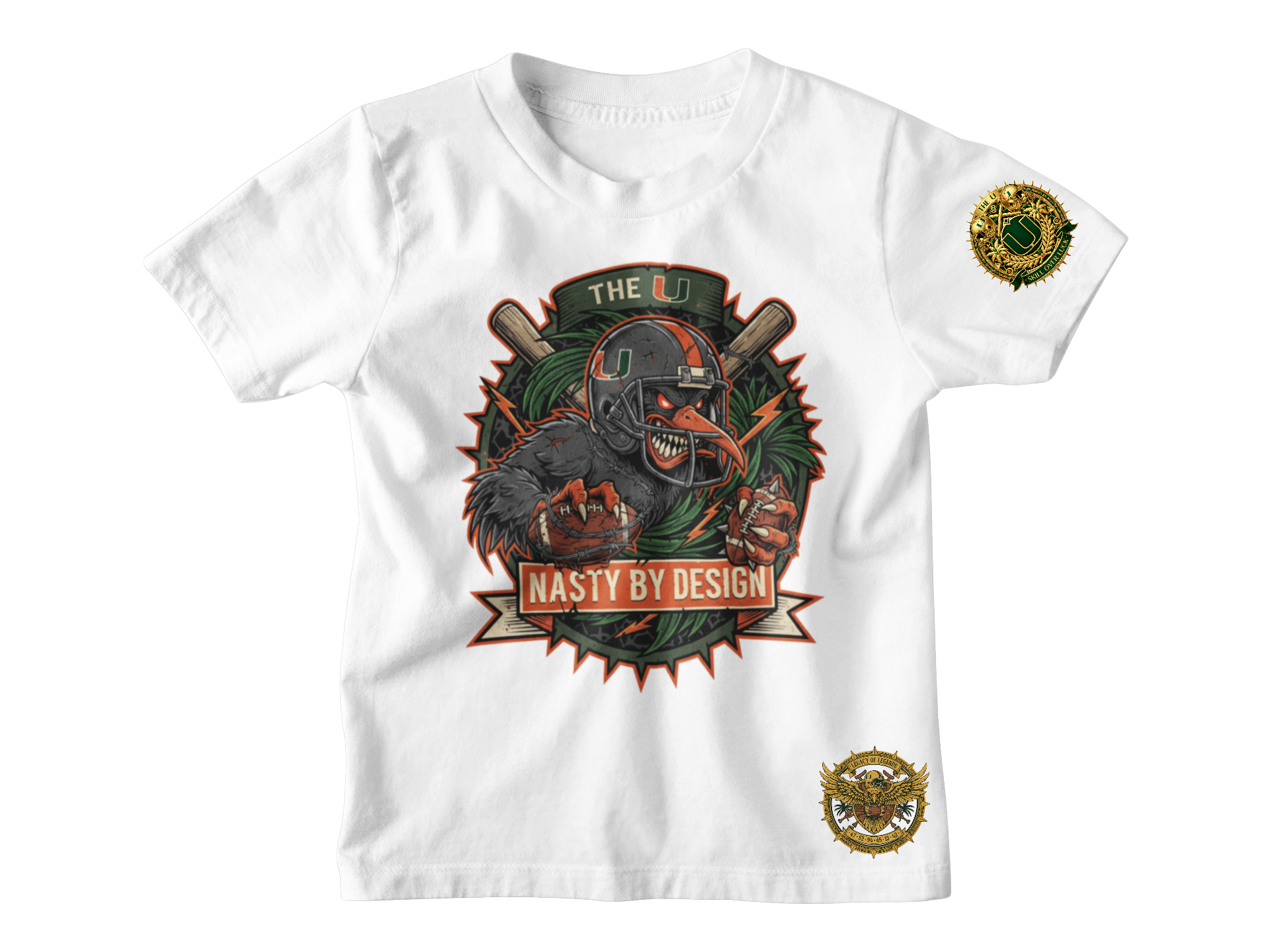 Miami Hurricanes “Nasty By Design” Short Sleeve Tshirt